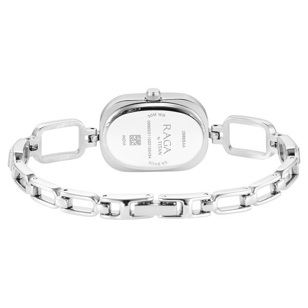 Titan Raga Viva Mother Of Pearl Dial Analog Metal Strap Watch for Women - image number 4