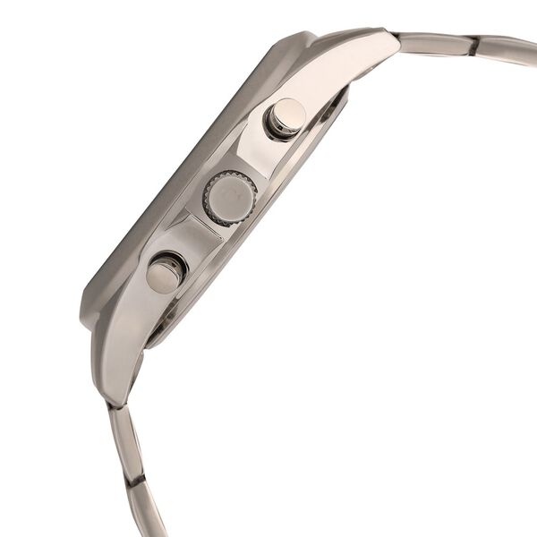 Titan Quartz White Dial Silver Stainless Steel Strap Watch For Men - image number 3