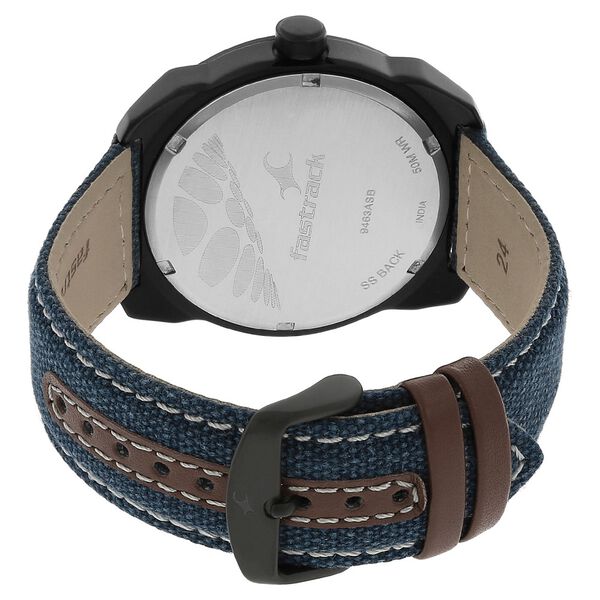 Fastrack Quartz Analog Blue Dial Fabric Strap Watch for Guys - image number 3