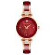 Anne Klein Quartz Analog Maroon Dial Metal Strap Watch for Women - image number 0