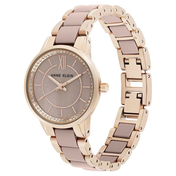 Anne Klein Quartz Analog Brown Dial Ceramic Strap Watch for Women - image number 2