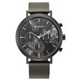 Titan Quartz Analog with Day and Date Black Dial Stainless Steel Strap Watch for Men - image number 1