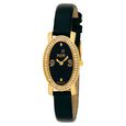 Xylys Swiss Analog Black Leather Strap and Black Dial Watch For Women - image number 0