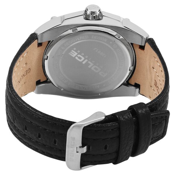 Police Quartz Analog with Date Black Dial Leather Strap Watch for Men - image number 3