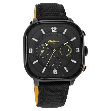 Titan Octane Aerobatics Black Chrono Fabric Strap Watch for Men
