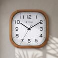 Titan Wooden Classic White Dial Square Wall Clock with Pine Wood Frame & Silent Sweep | 30 cm x 30 cm x 5 cm - image number 0