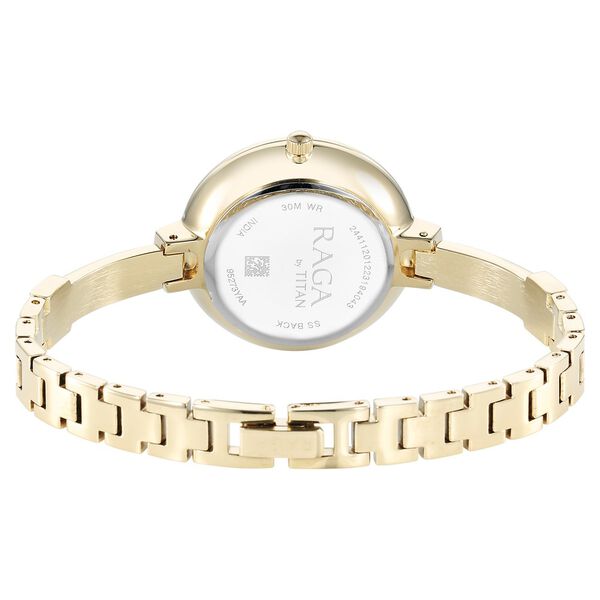 Titan Raga Showstopper Quartz Analog Mother Of Pearl Dial Metal Strap Watch for Women - image number 4