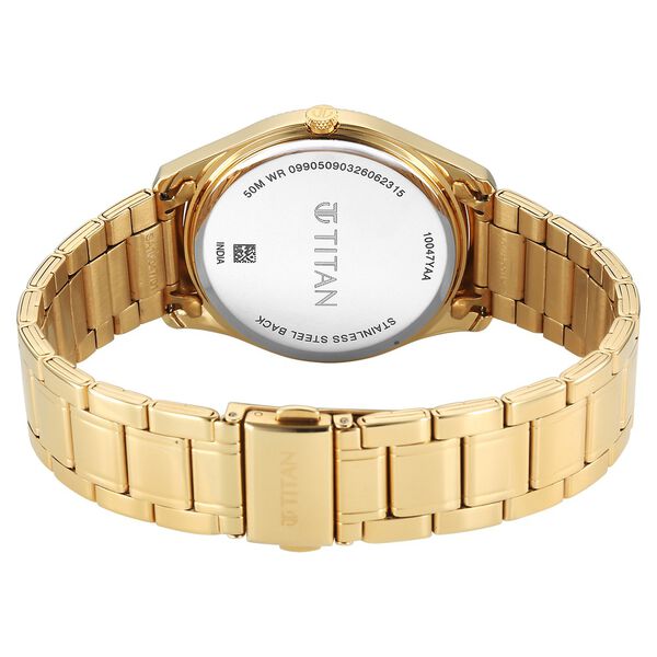 Titan Regalia Allure Classic Day-Date Men's Dress Watch - image number 4