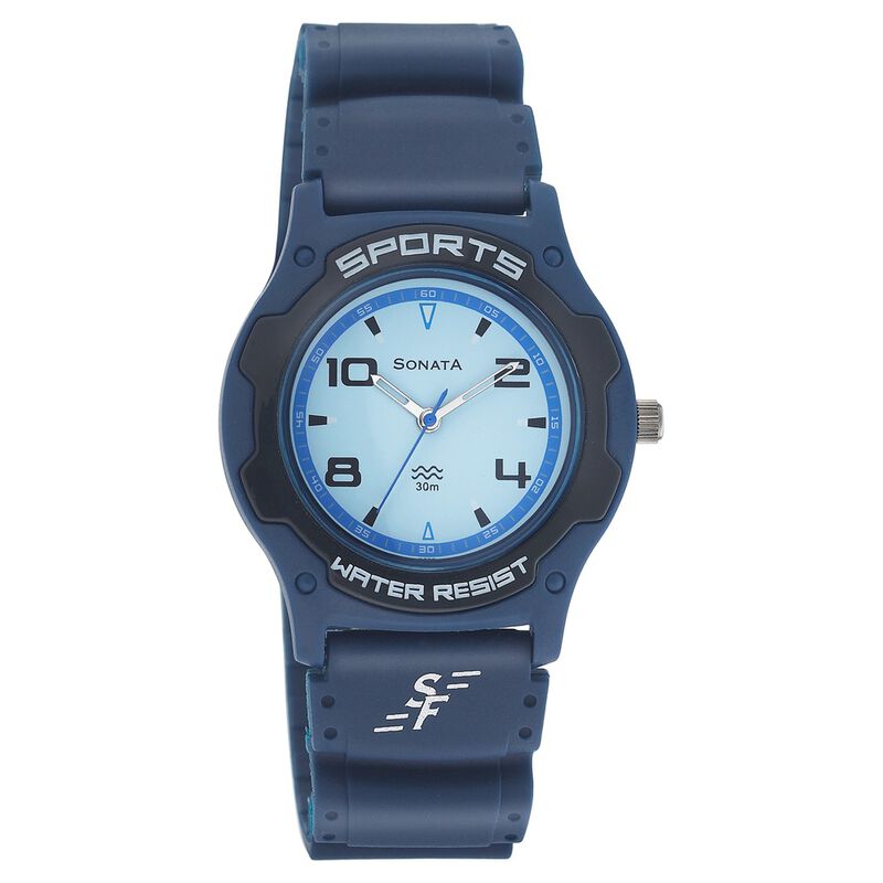 Sonata Quartz Analog Blue Dial Strap Watch for Men - image number 0