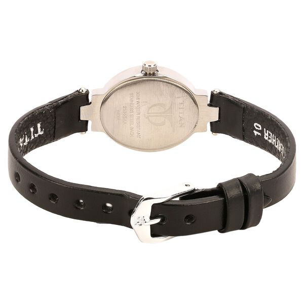 Titan Quartz Analog Black Dial Leather Strap Watch for Women - image number 2