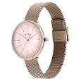 Titan Slimline Quartz Analog Pink Dial Rose Gold Stainless Steel Strap Watch for Women - image number 2