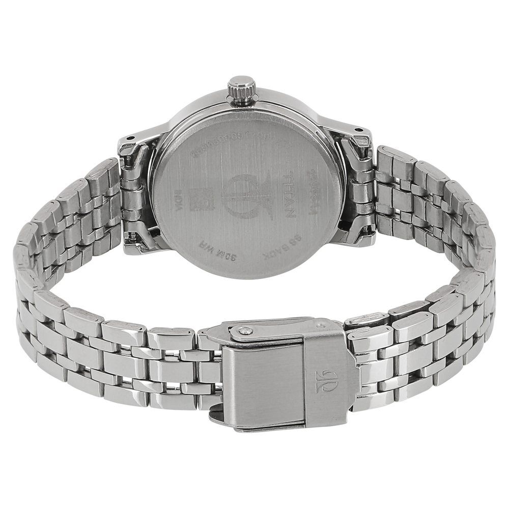 Buy Online Titan Quartz Analog Silver Dial Stainless Steel Strap