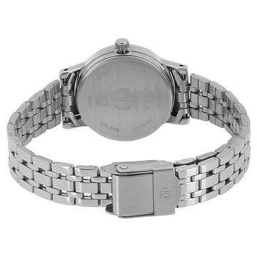 Titan Quartz Analog Silver Dial Stainless Steel Strap Watch for Women - 24 mm Case Size - Small Dial
