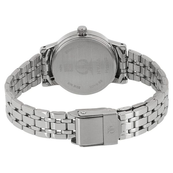 Titan Quartz Analog Silver Dial Stainless Steel Strap Watch for Women - image number 3