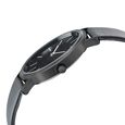Sonata Silver Lining Black Dial Women Watch With Leather Strap - image number 2