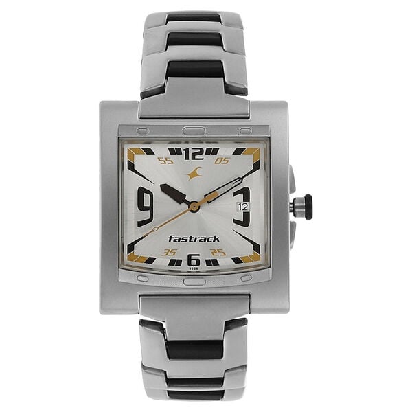 Buy Online Fastrack Quartz Analog Silver Dial Stainless Steel