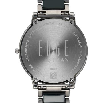 Titan Edge Melange Quartz Analog Green Dial Green Steel & Ceramic Strap Watch For Women