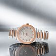 Sonata Poze Quartz Analog Beige Dial Two Toned Colour Stainless Steel Strap Watch For Men - image number 0