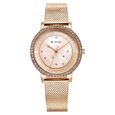 Titan Purple Style Up Quartz Analog White Dial Stainless Steel Strap Watch for Women