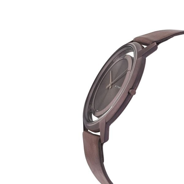Titan Edge Brown Dial Analog Stainless Steel Strap Watch for Men - image number 1