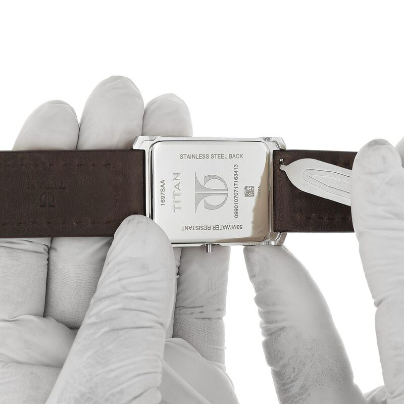24 mm Brown Genuine Leather Straps for Men - image number 5