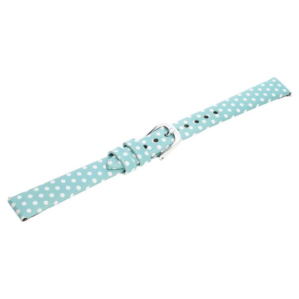 12 mm Blue Genuine Leather Strap for Women - image number 3