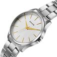 Sonata Traditional Essentials Quartz Analog Silver Dial Silver Metal Strap Watch For Men - image number 2