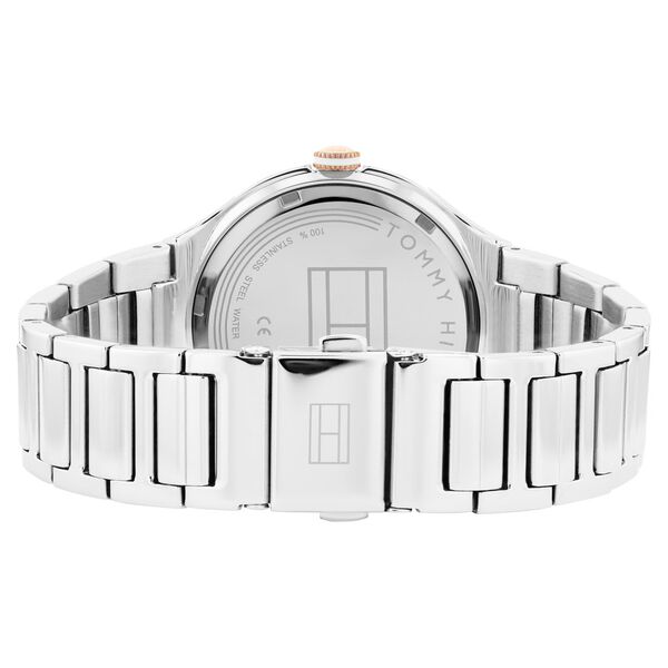 Tommy Hilfiger Quartz Analog Rose Gold Dial Multicoloured Stainless Steel Strap Watch For Women - image number 2