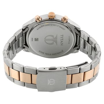 Titan Bandhan White Dial Quartz Multifunction Stainless Steel Strap watch for Couple