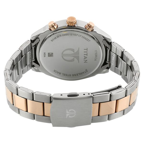 Titan Bandhan White Dial Quartz Multifunction Stainless Steel Strap watch for Couple - image number 3