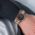 Titan Edge Ceramic Quartz in Midnight Gold with Black Dial Watch for Men - image number 3