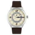 Fastrack Loopholes Quartz Analog with Date Beige Dial Leather Strap Watch for Guys - image number 0