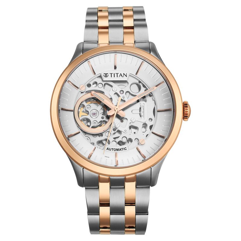 Buy Online Titan Metal Mechanicals Silver Dial Automatic Stainless