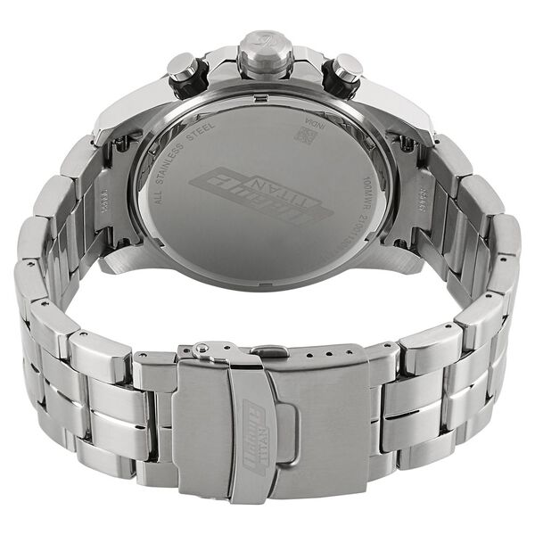 Titan Octane Octane White Dial Chrono Stainless Steel watch for Men - image number 3