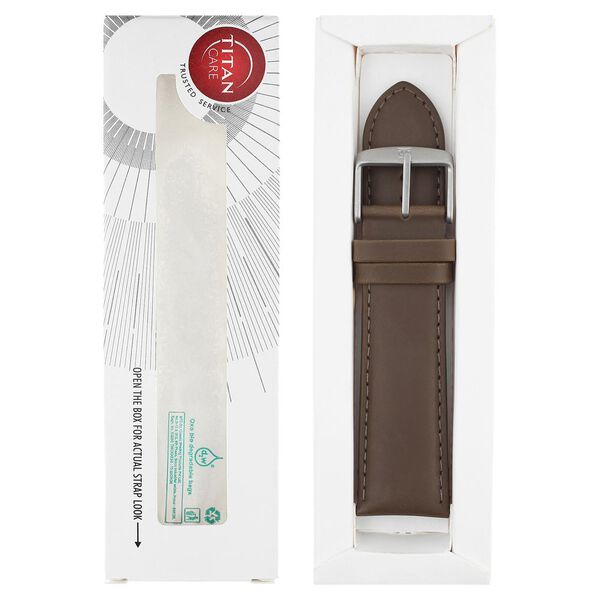 24 mm Brown Genuine Leather Straps for Men - image number 5