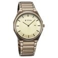 Titan Classique Slim Wear Quartz Analog Champagne Dial Brown Stainless Steel Strap Refined Formal Dress Watch For Men - image number 1