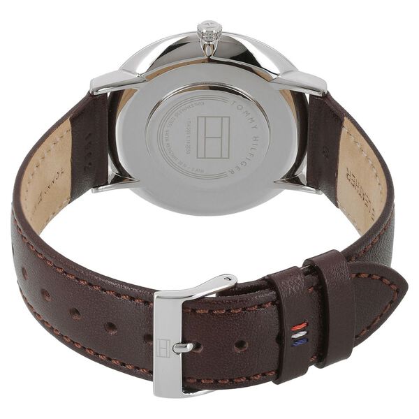 Tommy Hilfiger Quartz Analog Grey Dial Leather Strap Watch for Men - image number 3