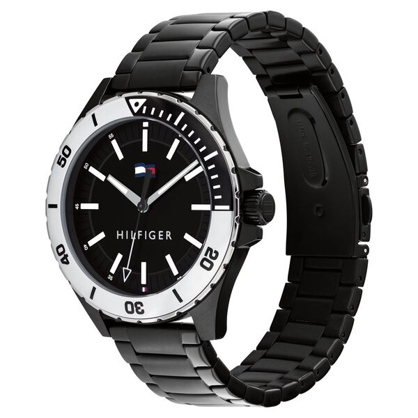 Tommy Hilfiger Quartz Analog Black Dial Stainless Steel Strap Watch for Men - image number 1