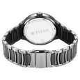 Titan Ceramic Fusion Multifunction Black Round Dial Two Toned Stainless Steel Strap Watch For Men - image number 5
