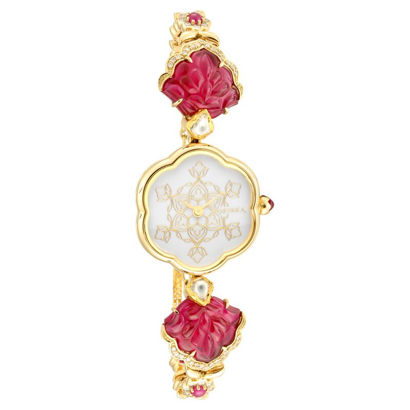 Titan Nebula Deccan Treasures Quartz Analog 18 Karat Solid Gold Watch for Women - image number 1