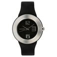 SF Quartz Analog Silver Dial Plastic Strap Watch for Women