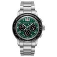 Cerruti 1881 Quartz Multifunction Green Dial Silver Colour Stainless Steel Strap Watch For Men - image number 0