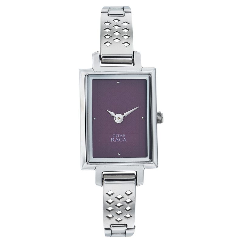 Titan Quartz Analog Pink Dial Stainless Steel Strap Watch for Women - image number 0