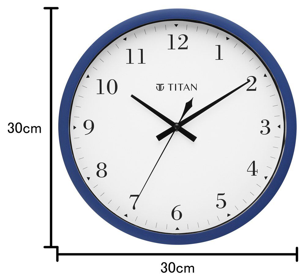 Buy Online Titan Classic White Wall Clock with Silent Sweep