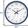 Titan Classic White Wall Clock with Silent Sweep Technology - 30.0 cm x 30.0 cm (Medium) - image number 5