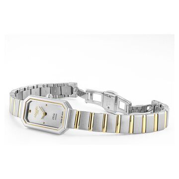 Roamer Olivia Diamond Quartz Analog Silver Dial Two Toned Stainless Steel Strap Watch For Women