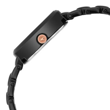 Fastrack Uptown Retreat Quartz Analog Black Dial Metal Strap Watch for Girls