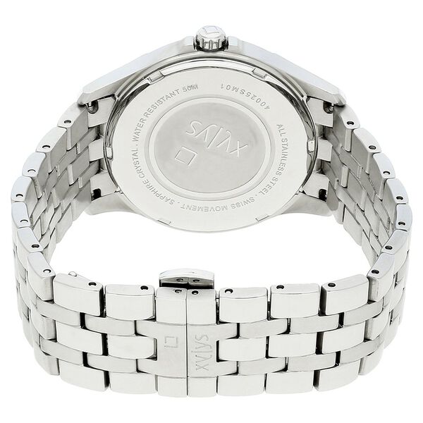 Xylys Swiss Analog with Date Silver Stainless Steel Strap and Silver Dial Watch For Men - image number 4