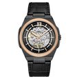 Kenneth Cole Mechanical Hand Wound Analog Mechanical Black Round Dial Black Leather Strap Watch For Men - image number 0