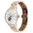 Titan Orbital Open Heart Automatic Analog with White Dial Carnation Gold Stainless Steel Strap Watch for Men - image number 2